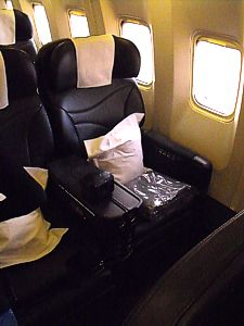 Air New Zealand Boeing 767 Business class Sept 2009