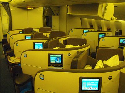 Air New Zealand Boeing 777 Business class Sept 2009