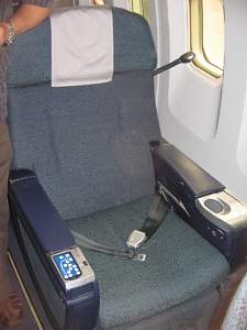 Airbus A320 business class seat Nov 2007