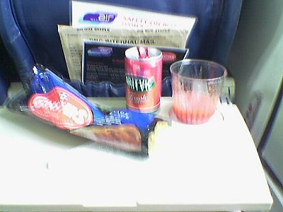 Air Southwest Inflight food NQY-LGW Jan 2011