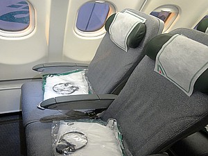 Alitalia business class seat
