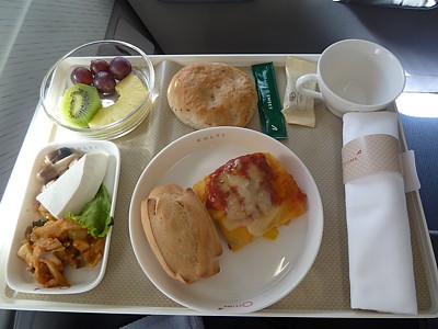 Alitalia inflight meals FCO-CDG July 2013