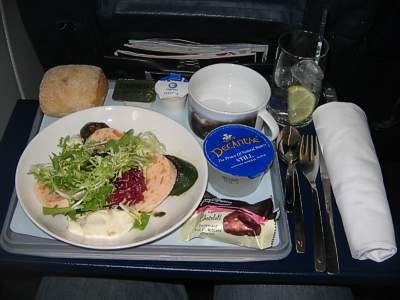 BA DUS to LHR Lunch Nov 2006