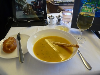 British Airways First Class Food DXB-LHR Nov 2011