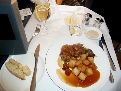 British Airways First Class Food LHR-ORD Nov 2011