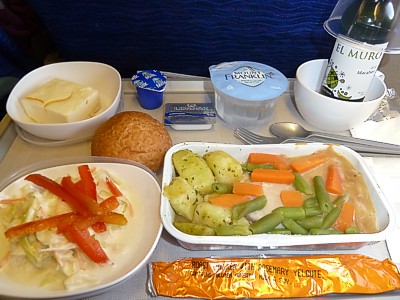 British Airways Economy Class inflight food SYD-SIN July 2010