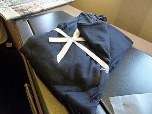 British Airways First Class Pyjamas Nov 2011