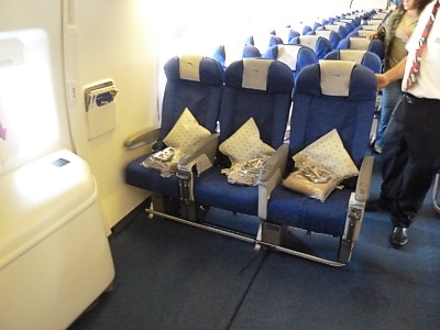 British Airways new World Traveller (Economy) Seat on a Boeing 777 November 2011