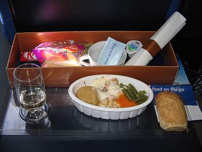 bmi Lunch from LHR to Madrid April 2005