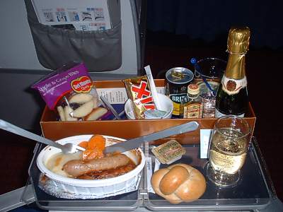 bmi Lunch from LHR to Nice June 2004
