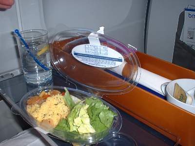 bmi Lunch from LHR to Nice June 2004