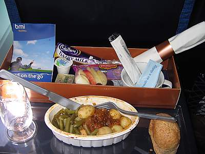bmi Lunch from Madrid to LHR April 2005