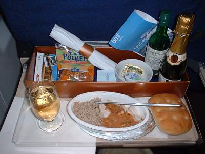 bmi Dinner from Venice to LHR Nov 2003