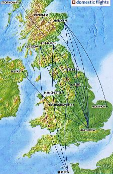 bmi UK Routes
