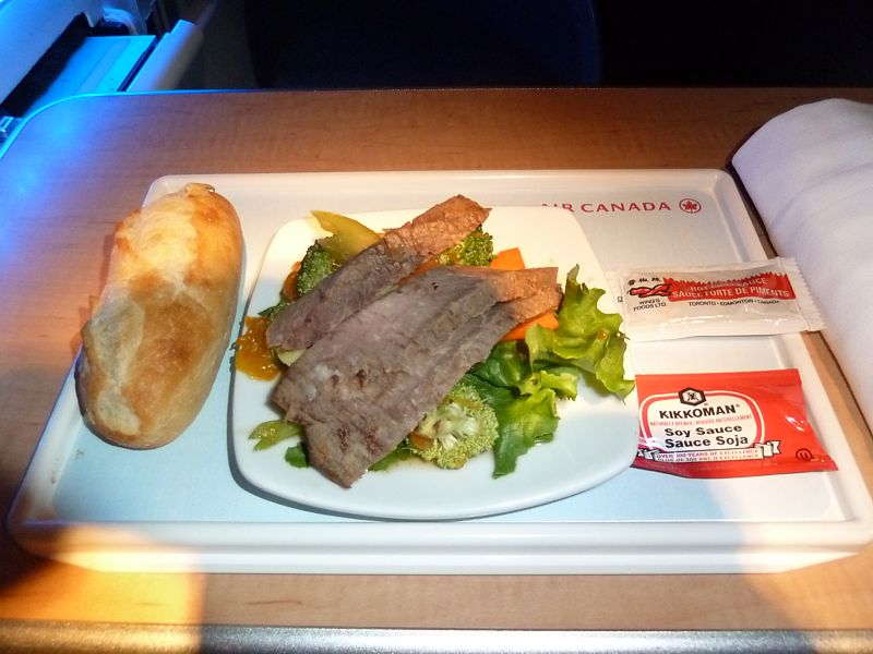 Air Canada Inflight Meal Business Class YYZ SYD Aug 2012