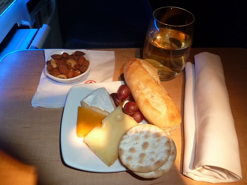 Air Canada Inflight Meal Business Class YYZ SYD Aug 2012