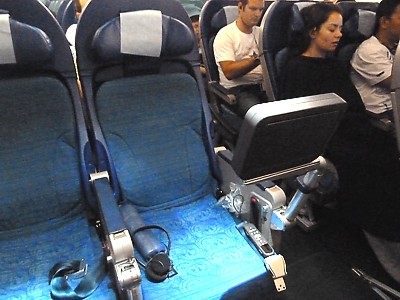Cathay Pacific Airbus A330 Bulkhead Economy Class seat Jan 2011