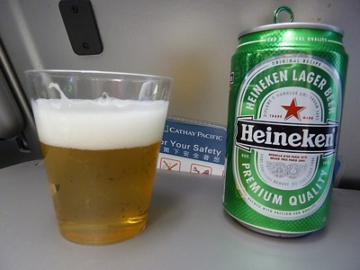 Cathay Pacific Inflight drink Jan 2011