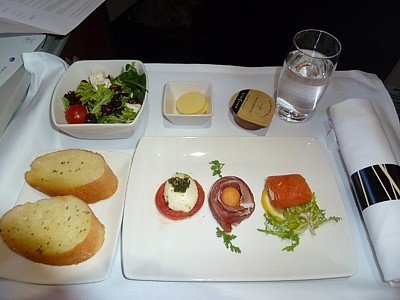 キャセイパシフィック航空機内食SYD TO HKG July2014