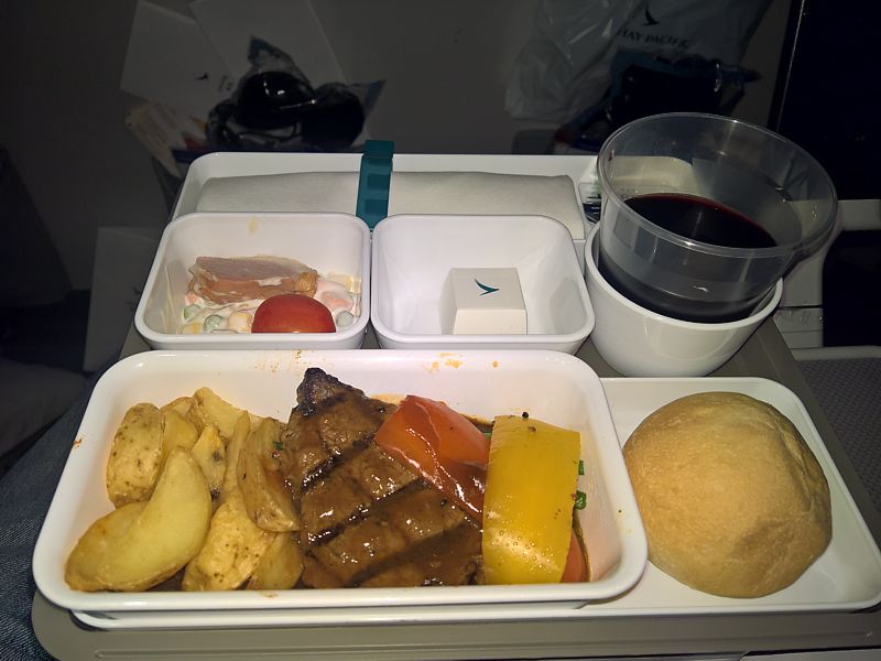 cathay pacific airlines food