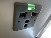 Cathay Pacific A330 power socket Jan 2011