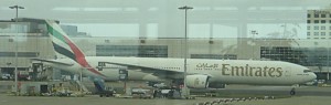 Emirates 777 at London Gatwick March 2007