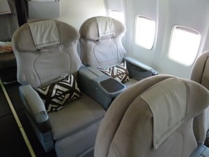 Fiji Airways Business Class seats