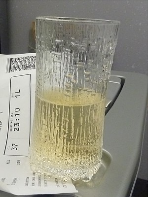 Finnair Business Class Wine Glass