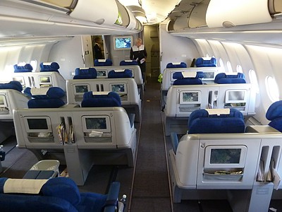 Finnair Business Class Cabin