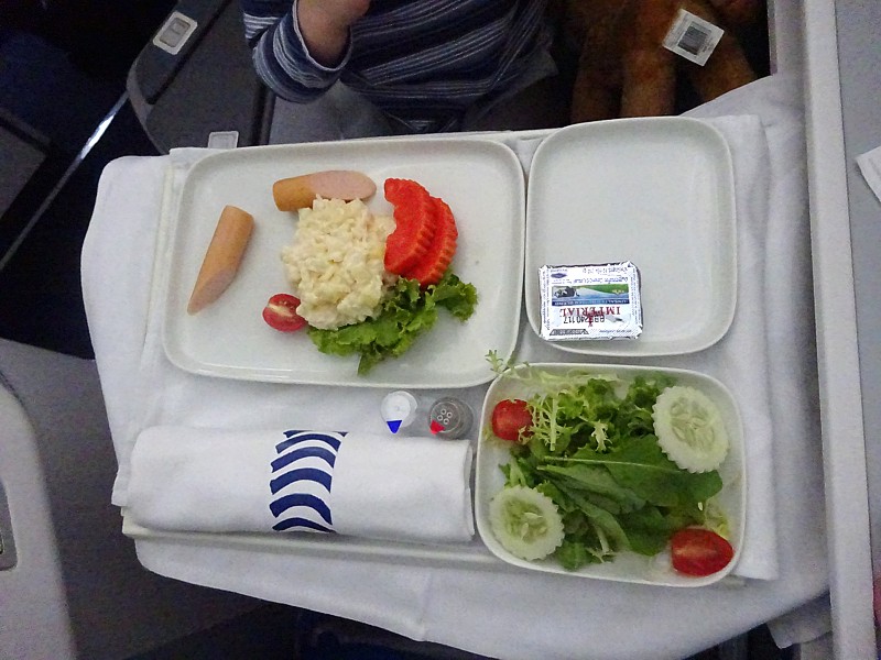 Finnair Inflight Meal Business Class HEL July 2016