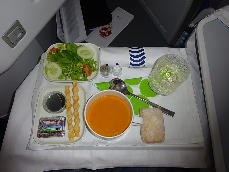 Finnair Inflight Meal Business Class HEL July 2016