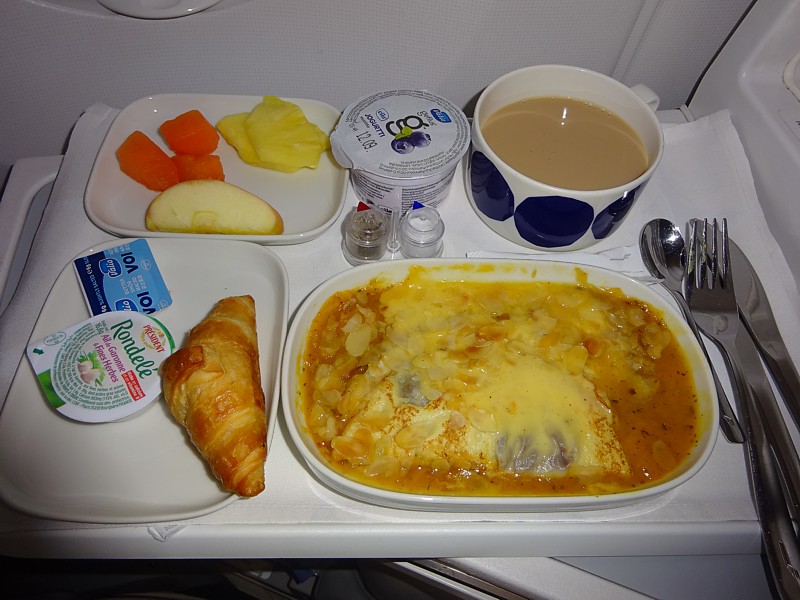 Finnair Inflight Meal Business Class HEL July 2016