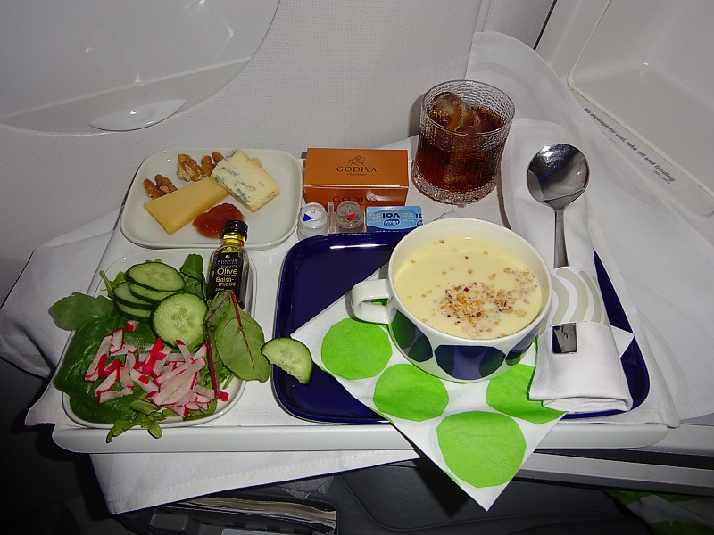 Finnair Inflight Meal Business Class HEL July 2016