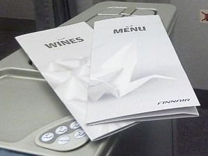 Finnair Business Class Menu