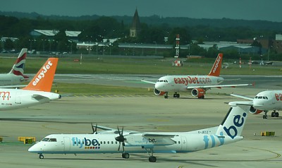 FlyBE Dash8 at Gatwick June 2011