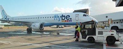 Embraer 195 in FlyBE colours at London Gatwick June 2011