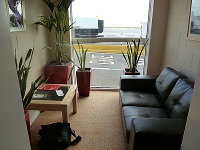 FlyBE Newquay Business Class Lounge Jan 2011