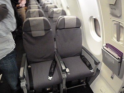 Jetstar International economy class seating on the A330