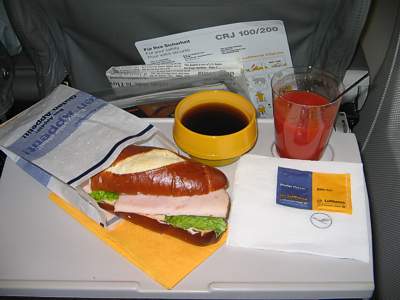 Lufthansa Breakfast CGN-LHR Nov 2004