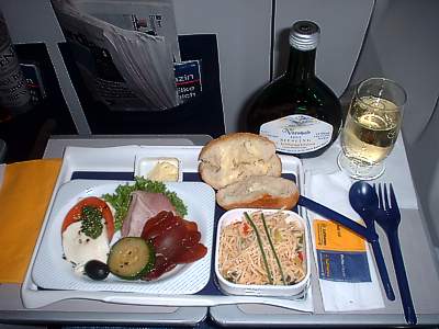 Lufthansa Dinner LHR-DUS Sept 2004