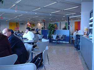 London LHR business lounge Sept 2003