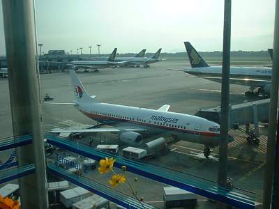 Malaysian Boeing 737 about to leave for Kuala Lumpur Oct 02