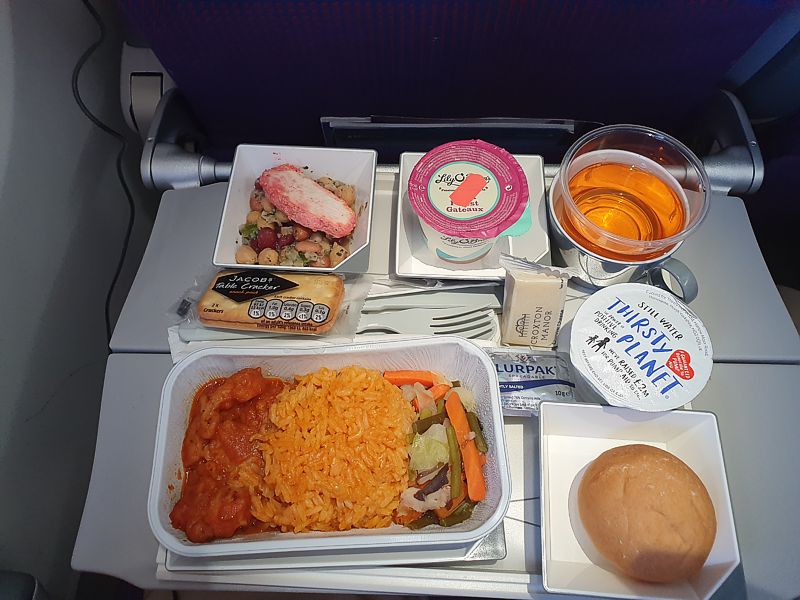 Malaysia Airlines Economy Class Inflight Meal London LHR to Kuala Lumpur KUL July 2019