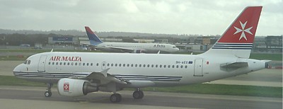 Air Malta Airbus A319 at London Gatwick March 2007