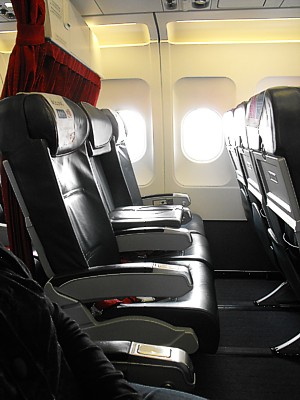 Air Malta Airbus A320 business class seat May 2009