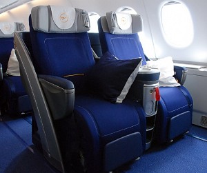 Lufthansa A380 Business Class seat