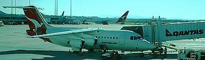 Qantas BAE146 at Melbourne June 2003