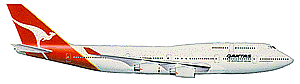 Qantas 747-400 ER Longreach