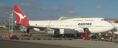 Qantas Boeing 747-300 at Sydney Jan 2008