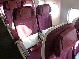 Qatar Airways economy class seat A330